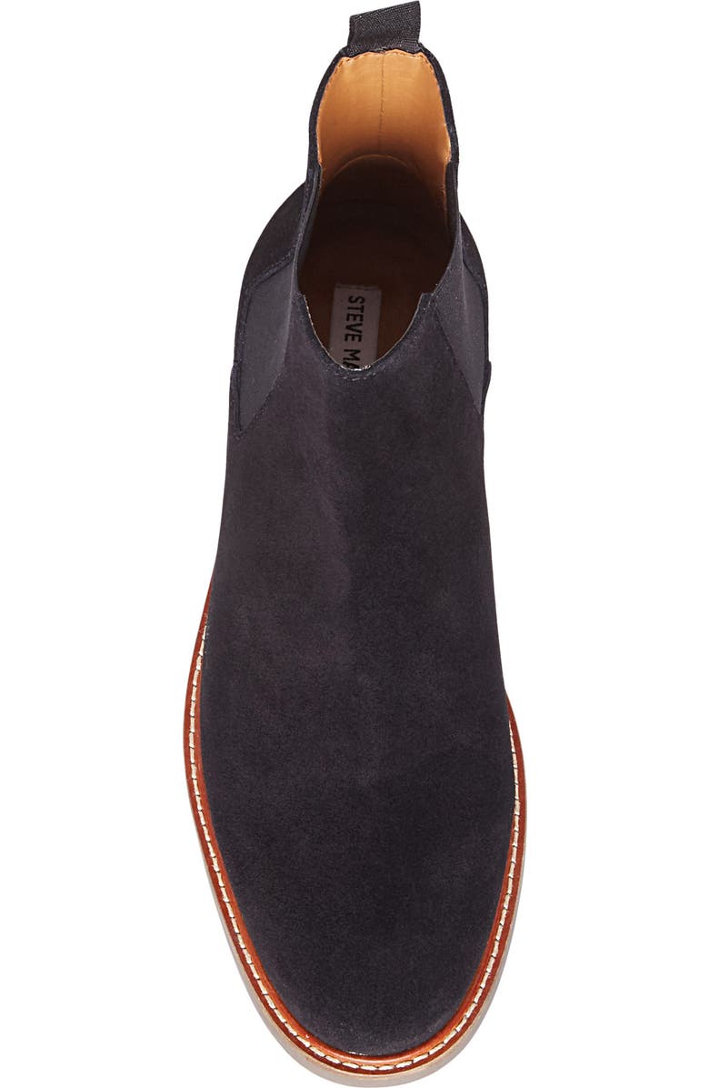 Steve Madden MADDEN Highline Chelsea Boot, Alternate, color, Black Suede