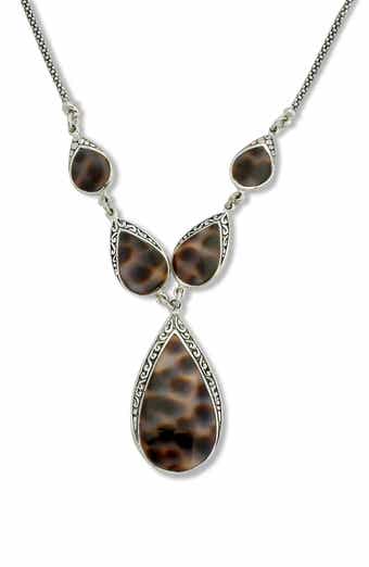 Sterling Silver Cowrie Shell Y-Necklace