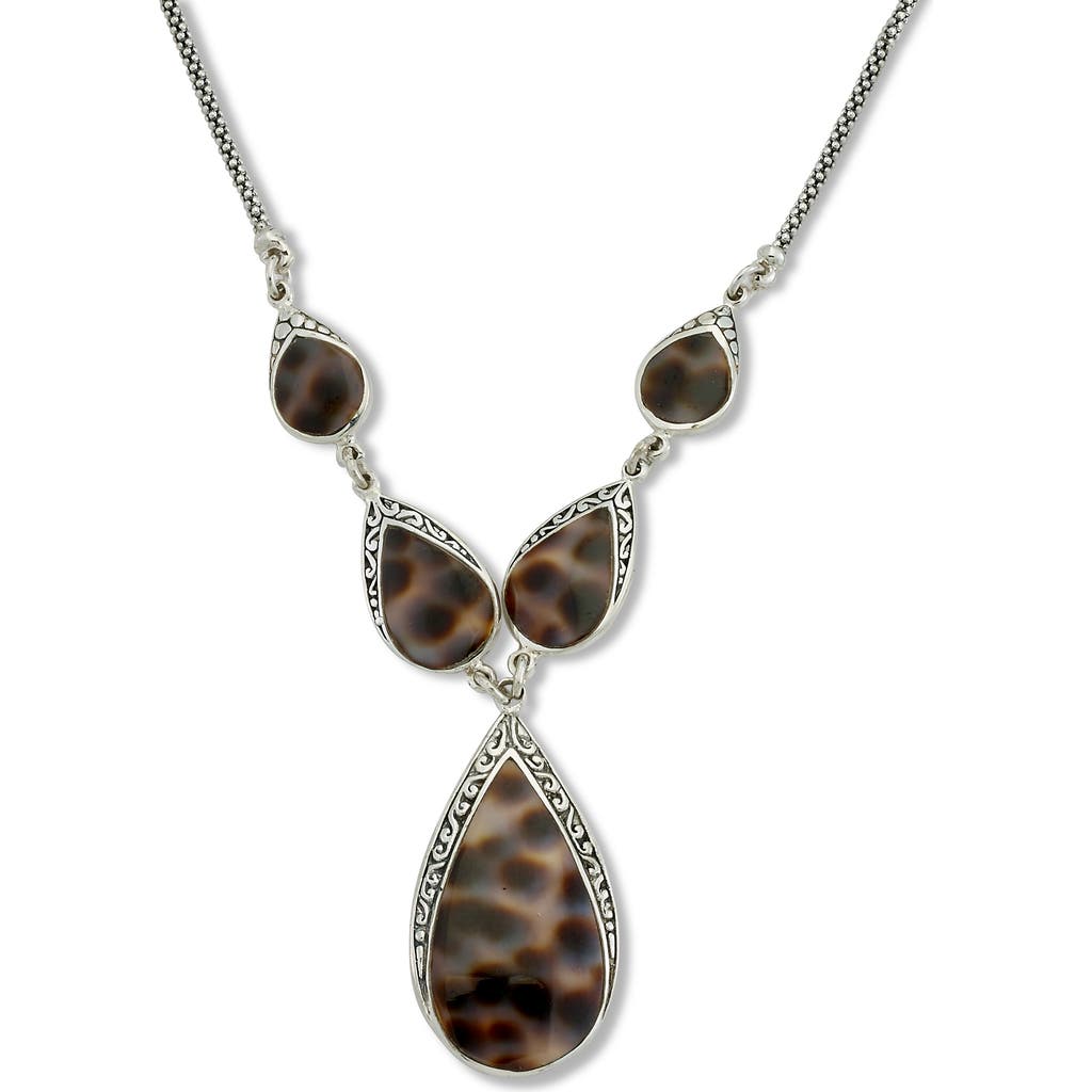 Samuel B. Sterling Silver Cowrie Shell Y-necklace
