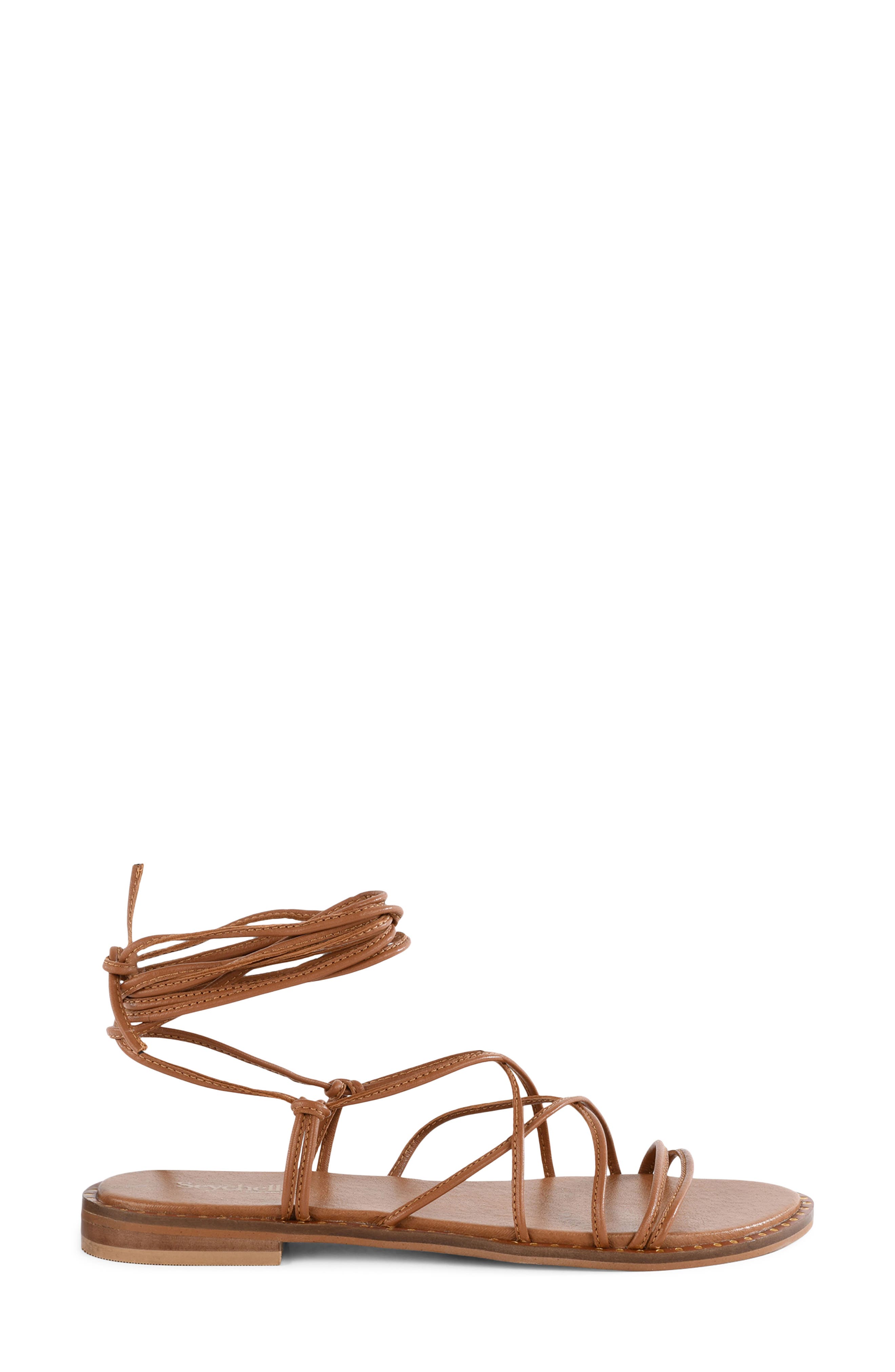 Seychelles Lighthouse Ankle Wrap Sandal, Alternate, color, Tan