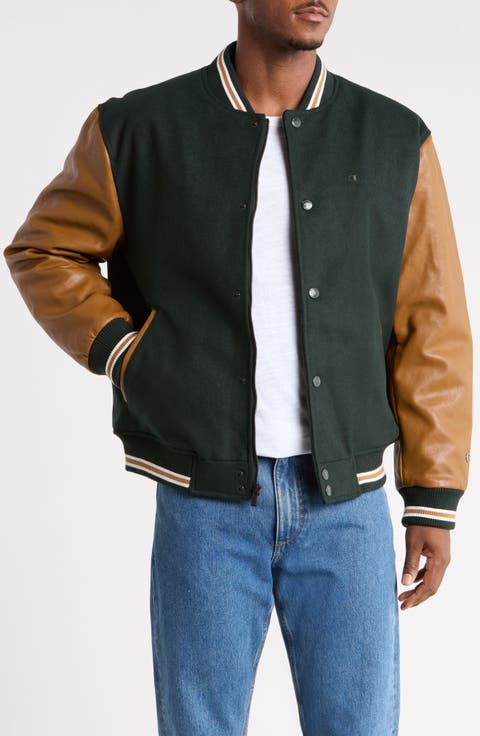 Mixed Media Varsity Jacket