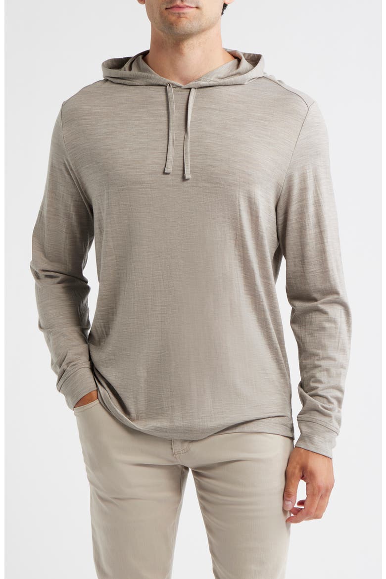 Merino Wool Hoodie, Main, color, FLAX