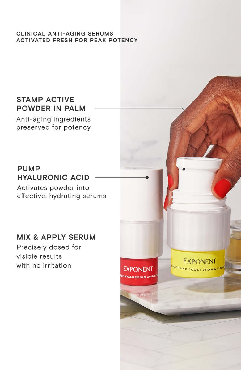Exponent Beauty Brightening Boost Vitamin C + Hyaluronic Acid Power Serum, Alternate, color, 