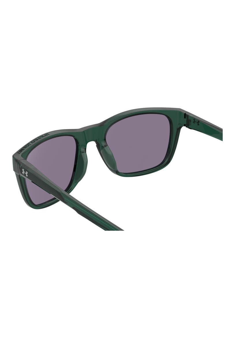 55mm Square Sunglasses, Alternate, color, GREEN