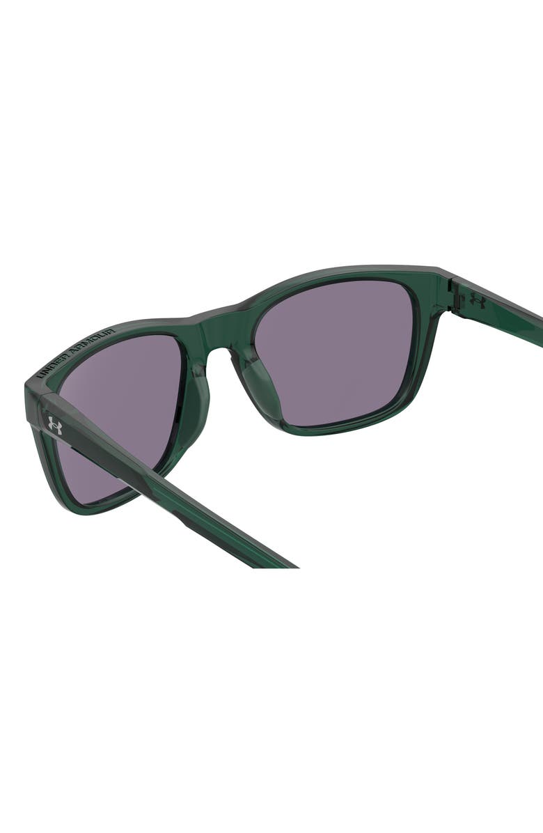 Under Armour 55mm Square Sunglasses, Alternate, color, Green