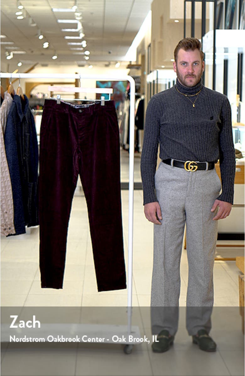 Tailored Fit Cotton Stretch Corduroy Chinos, sales video thumbnail