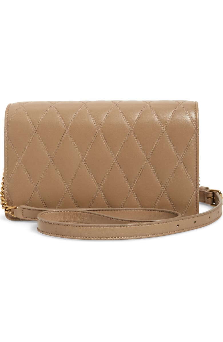 Saint Laurent Angie Quilted Lambskin Leather Crossbody Bag, Alternate, color,