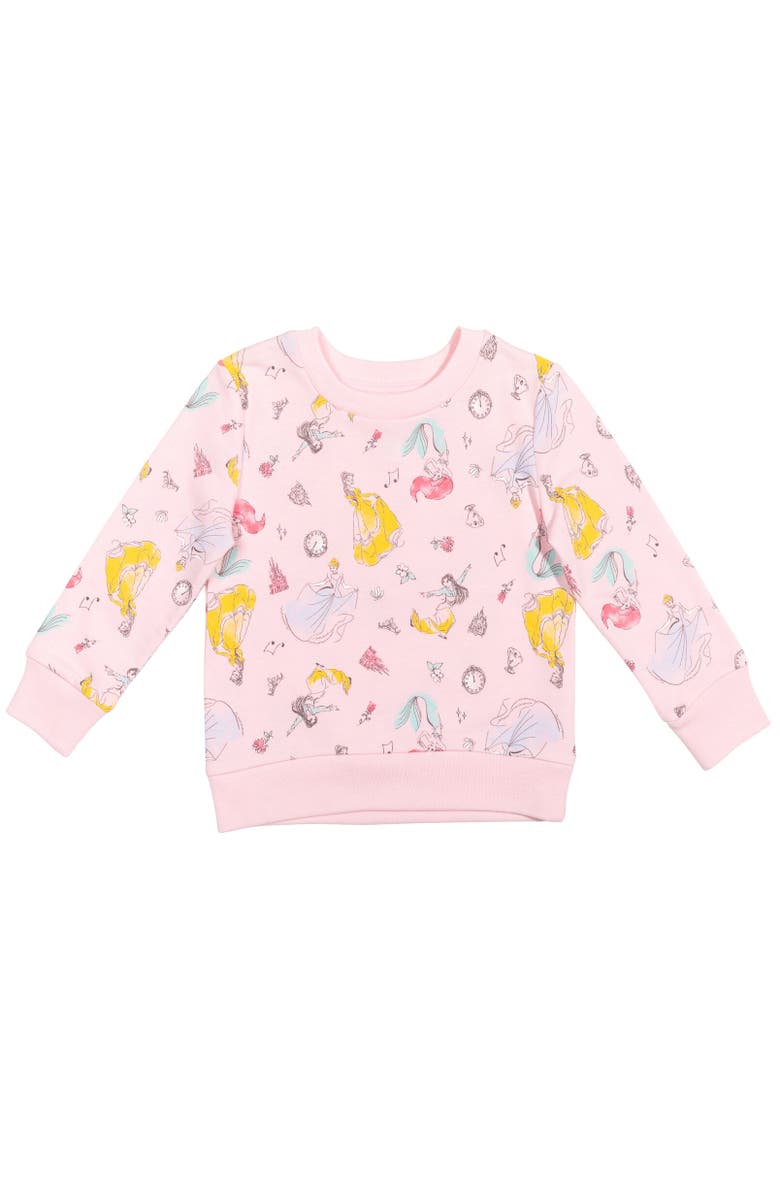 Disney Pullover Sweatshirt, Main, color, Princess Multicolor