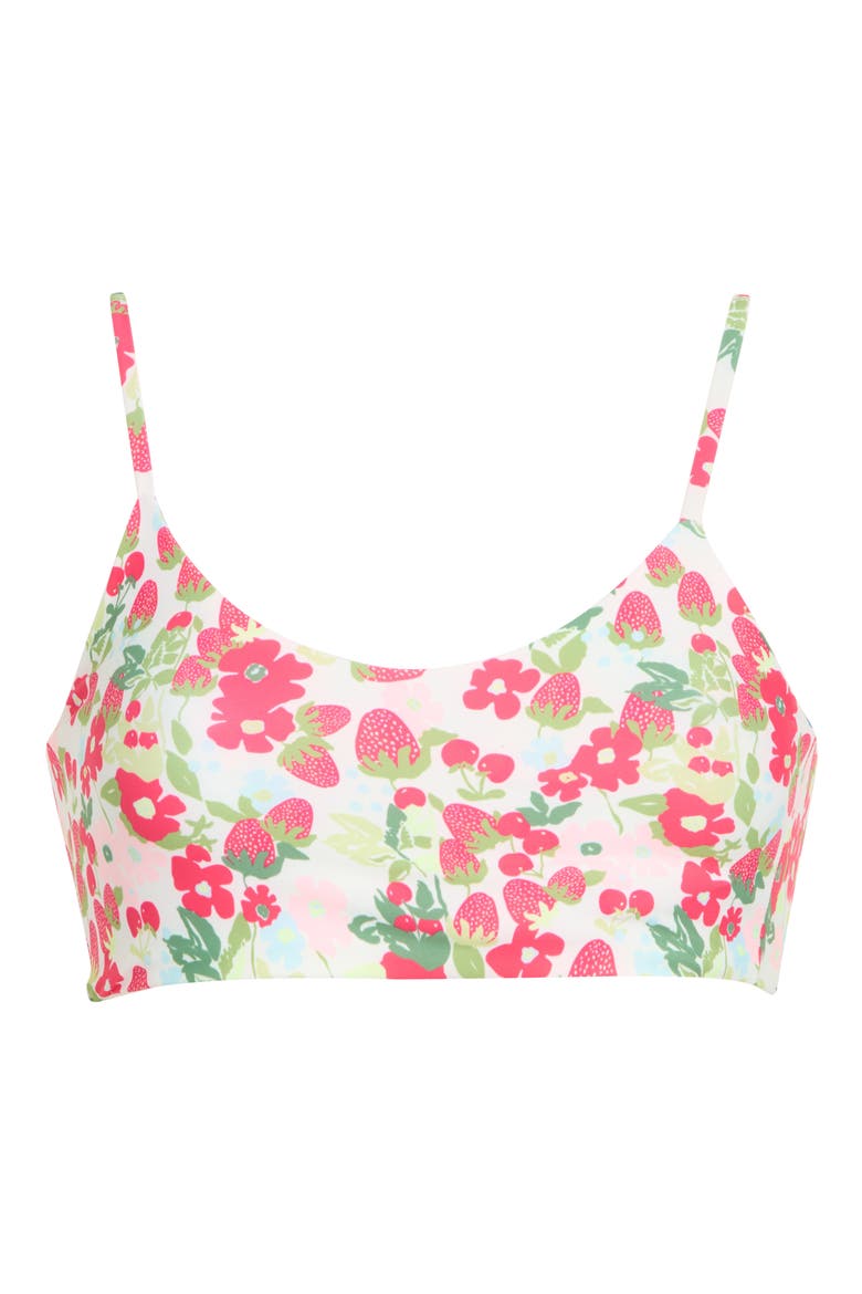 Ceci Reversible Bikini Top, Alternate, color, RED