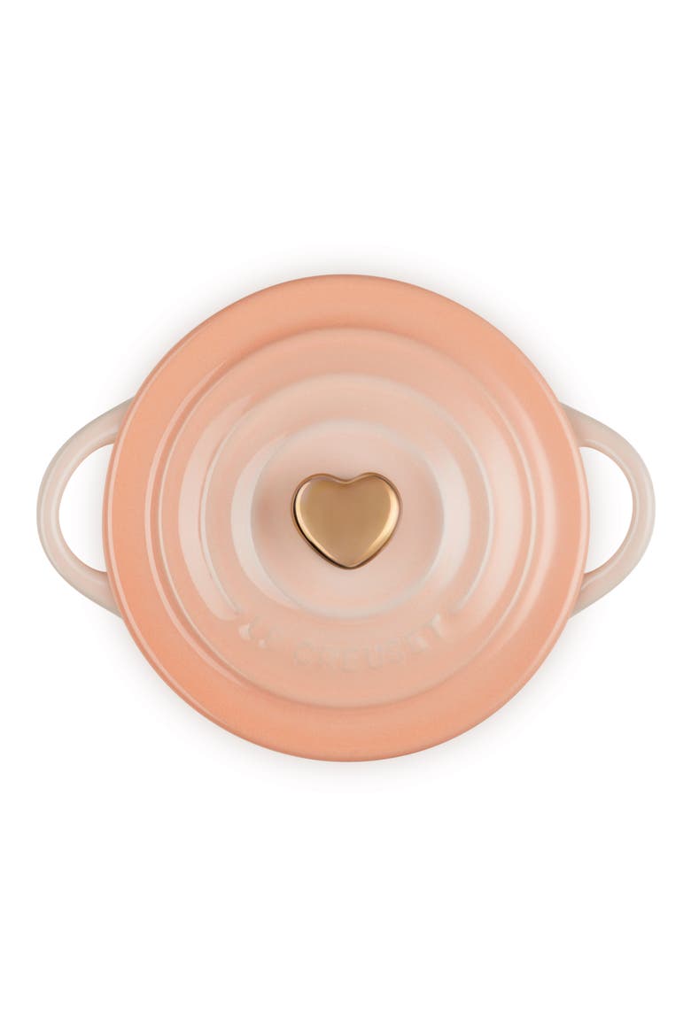 Mini Round Stoneware Baking Dish, Alternate, color, PECHE