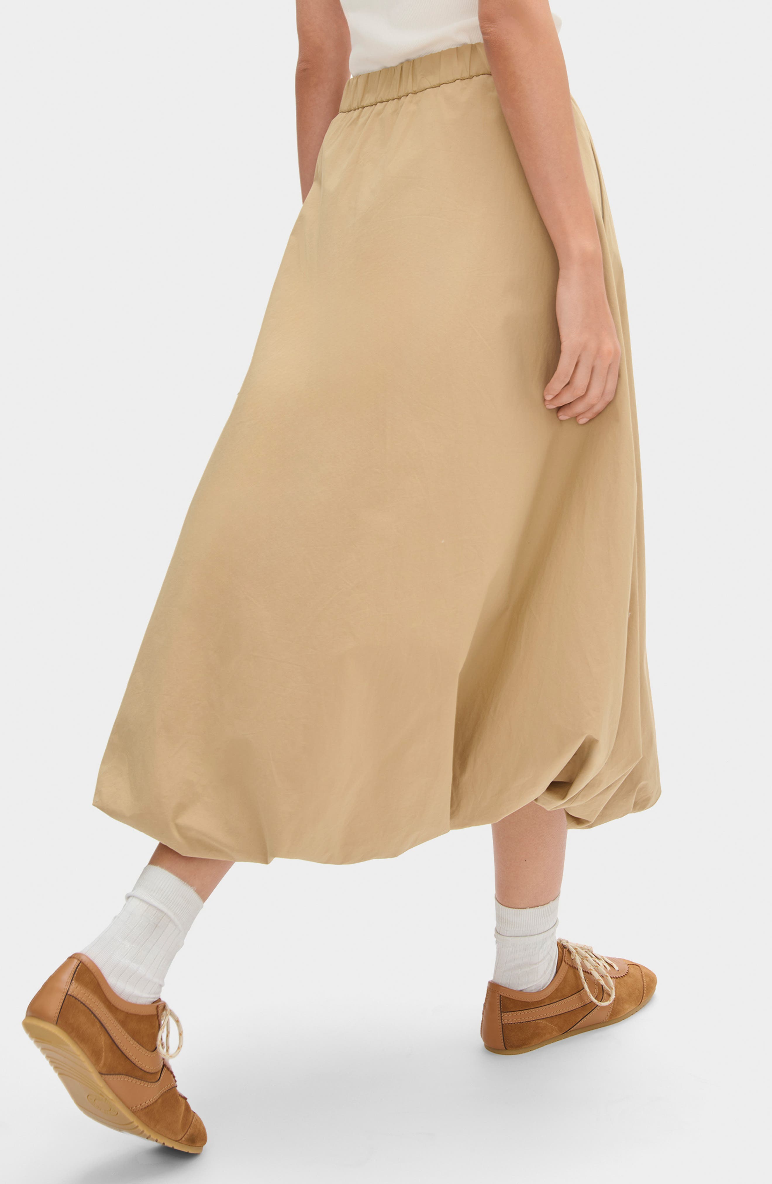 Nola Organic Cotton Bubble Midi Skirt - image 4