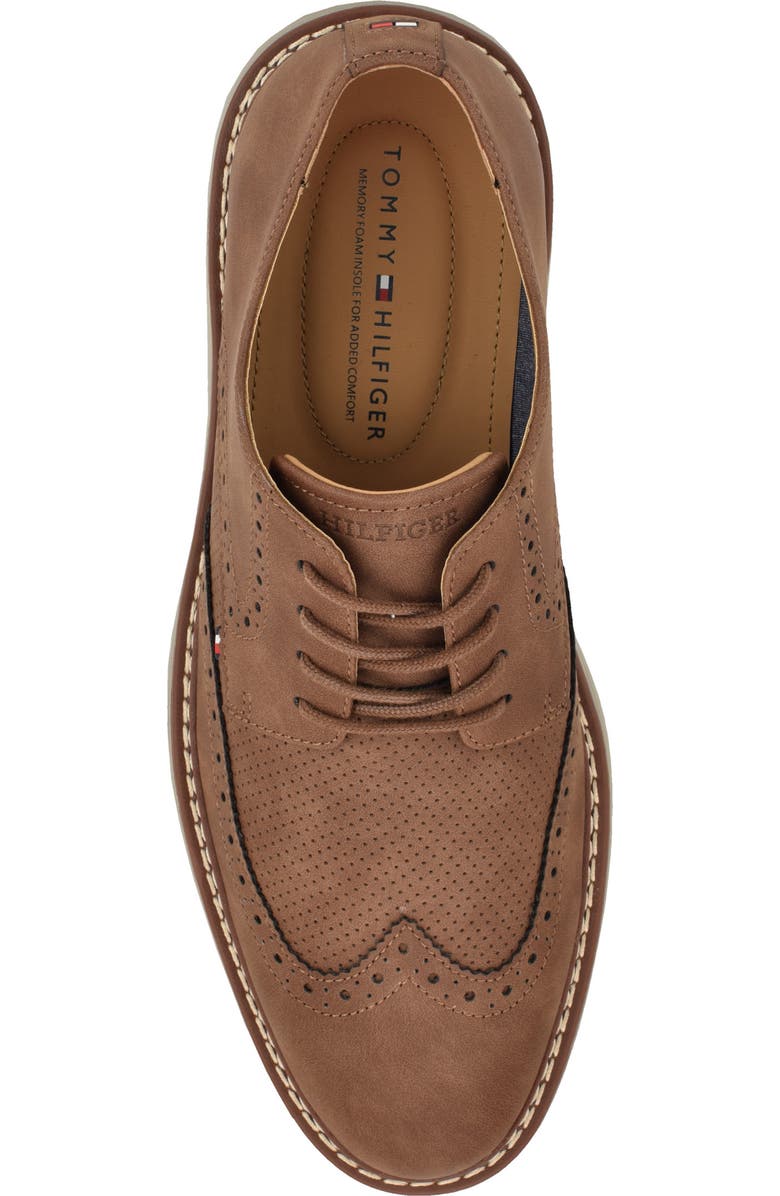 Tommy Hilfiger Hinede Wingtip Derby, Alternate, color, Brown