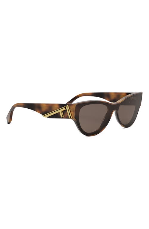 Fendi Cat's Eye Frame Sunglasses In Brown