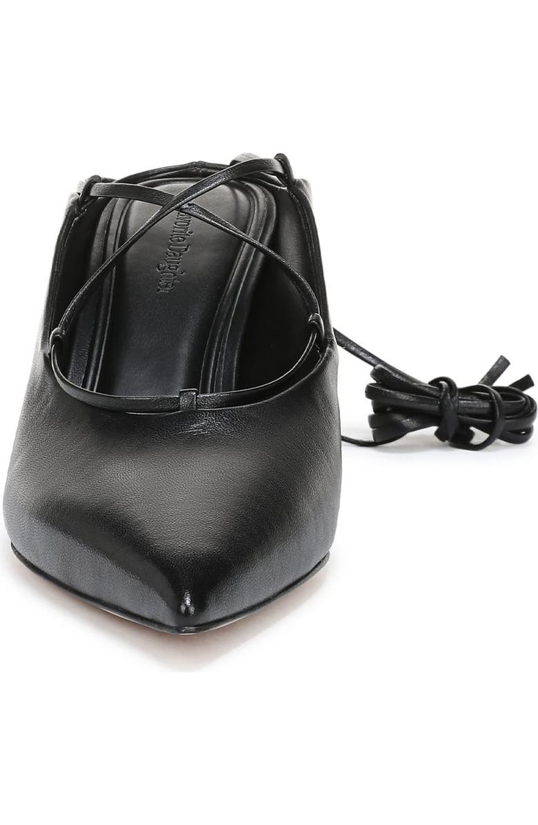 Favorite Daughter Sloan Ankle Wrap Pointed Toe Mule Pump, Alternate, color, Black