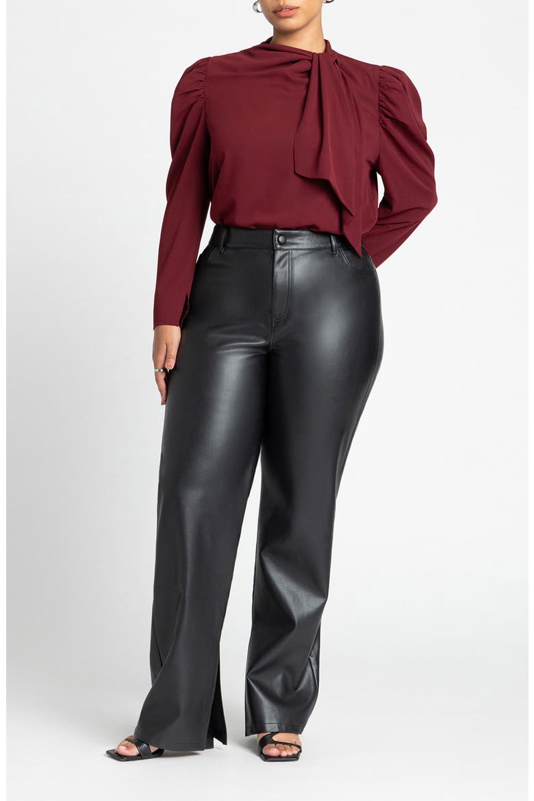 Drape Front Blouse, Alternate, color, ZINFINDEL