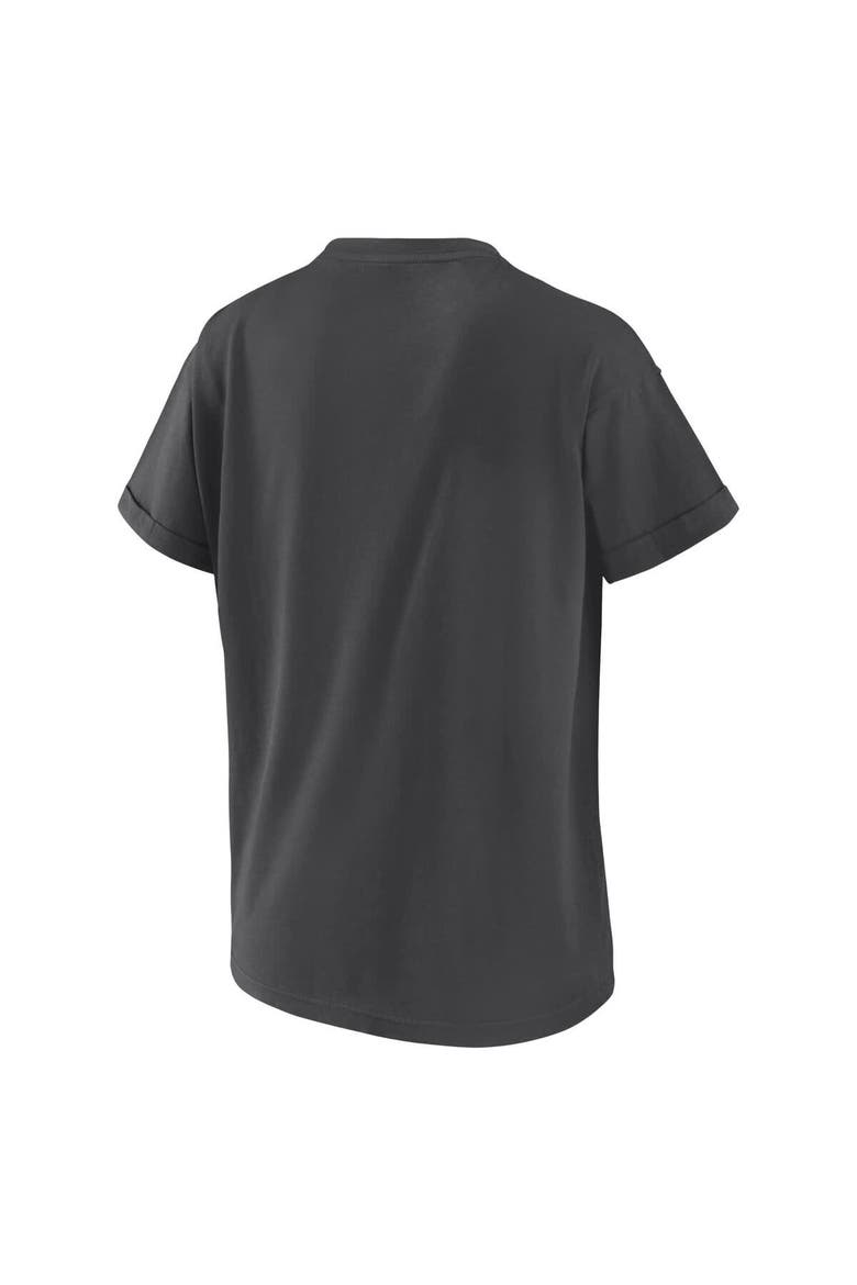 Women's WEAR by Erin Andrews Charcoal San Francisco Giants Domestic Box Color Boyfriend T-Shirt, Alternate, color, Charcoal