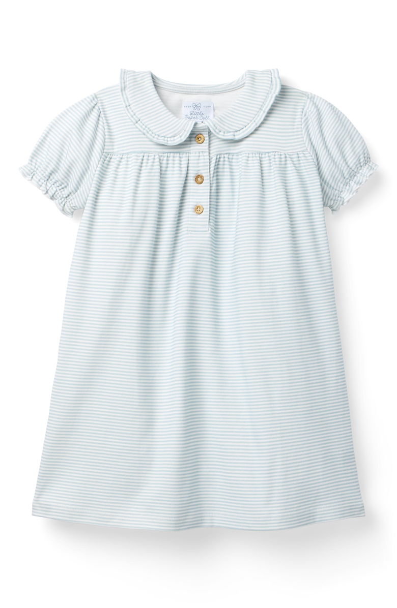 Little Paper Kids Libby Knit Dress, Main, color, Light Blue Stripe