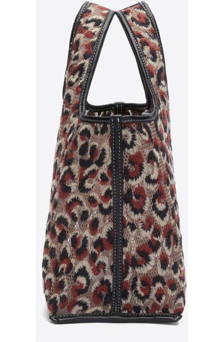 3.1 Phillip Lim Leopard Embroidered Mini Market Tote, Alternate, color, Leopard