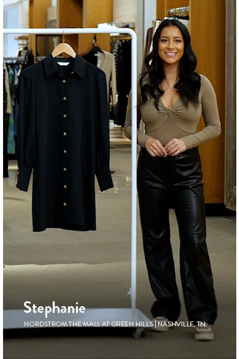 Heddy Long Sleeve Mini Shirtdress video