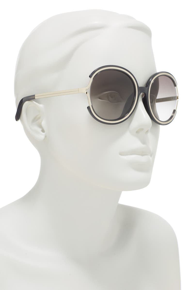Chloé Jayme 55mm Round Sunglasses, Alternate, color,