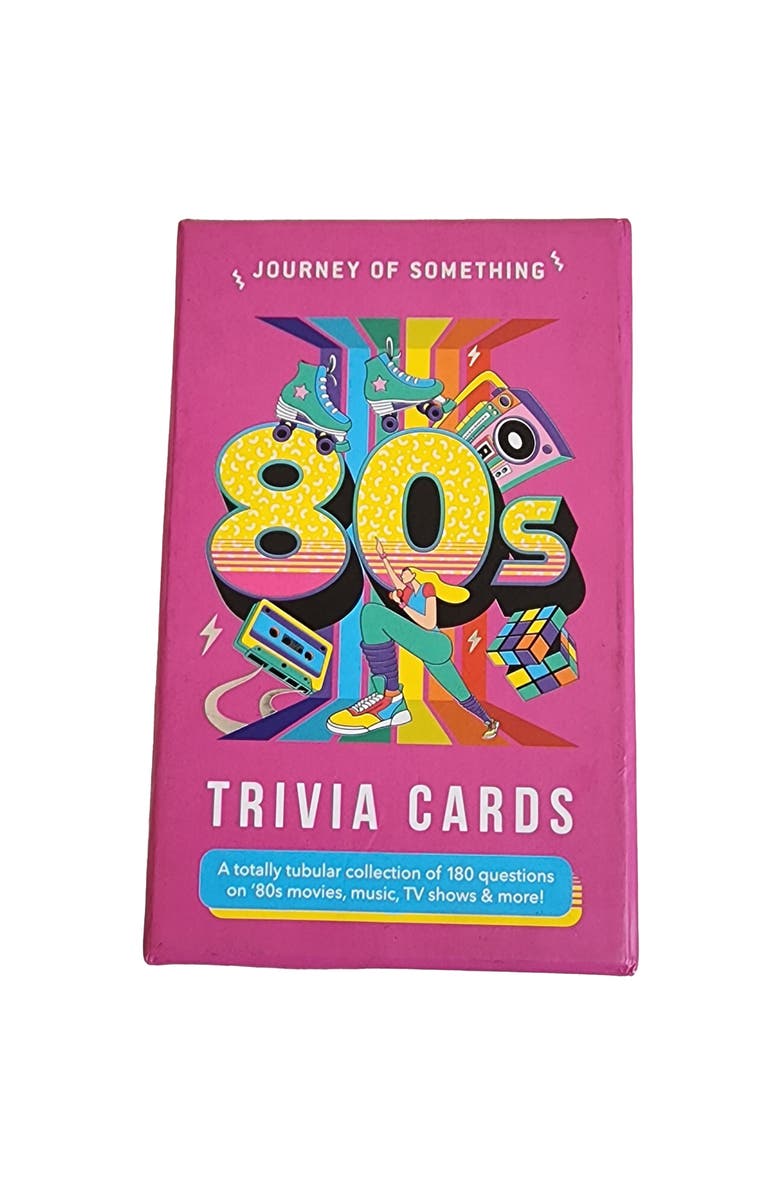 Journey of Something 80
s Trivia Cards, Party Card Game, 180 Rad Questions, Alternate, color, Multicolored