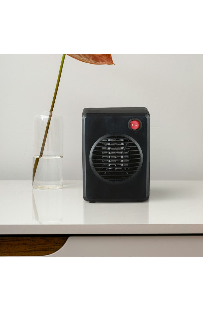 Optimus Portable Mini Ceramic Heater, Alternate, color, Black