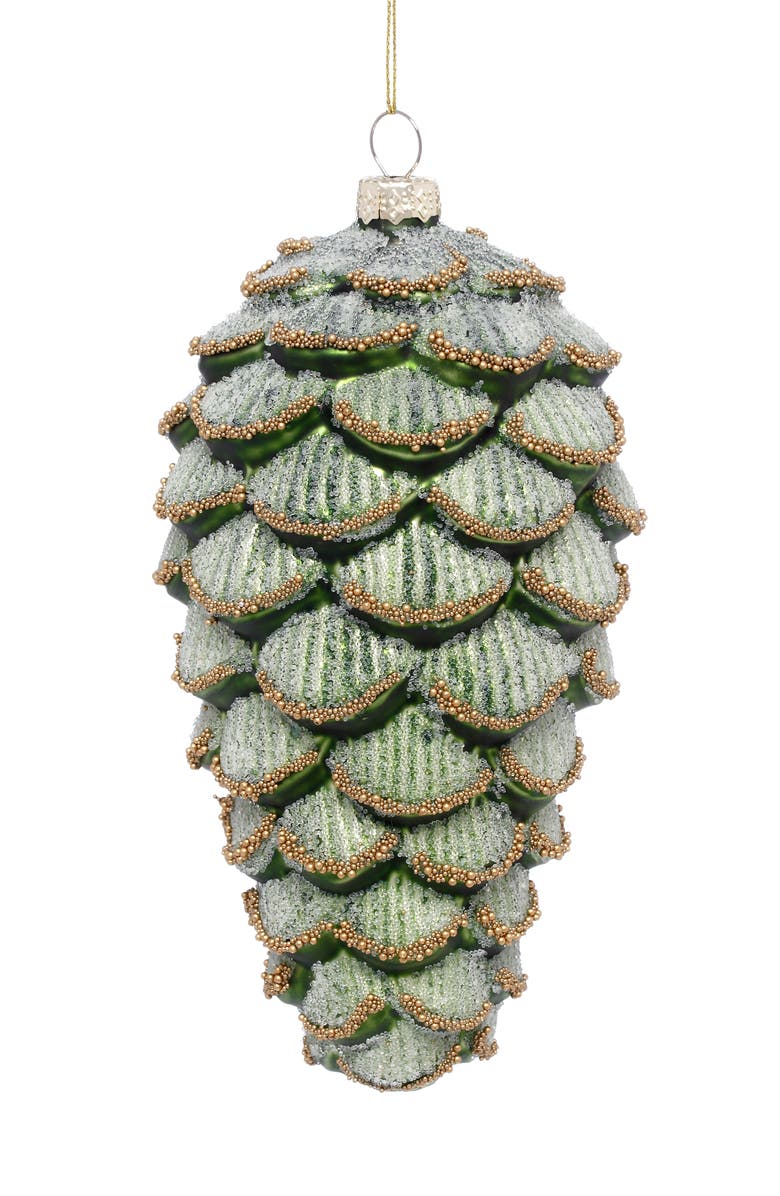 Mark Roberts Pinecone Ornament, Set of 6, Main, color, Sage Green