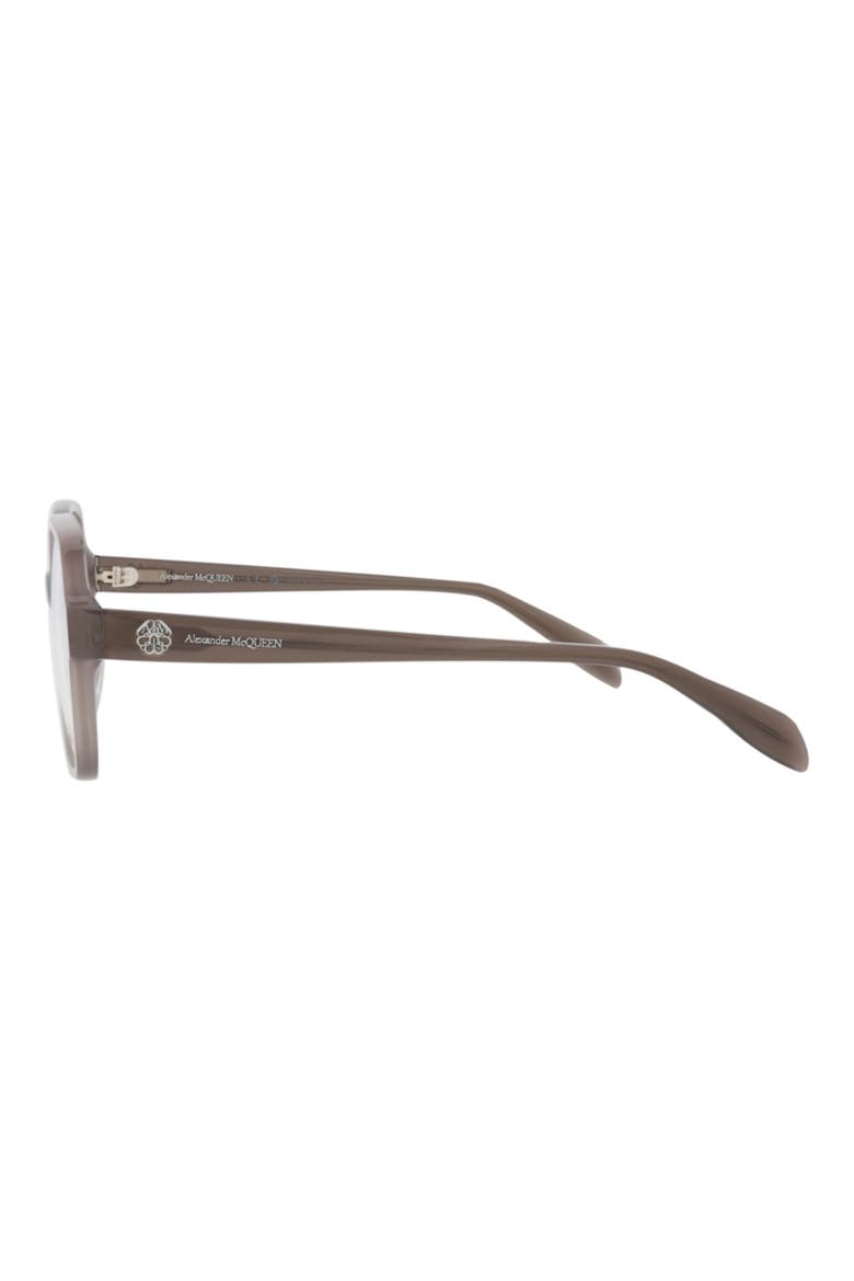 55mm Square Optical Glasses, Alternate, color, GREY GREY TRANSPARENT