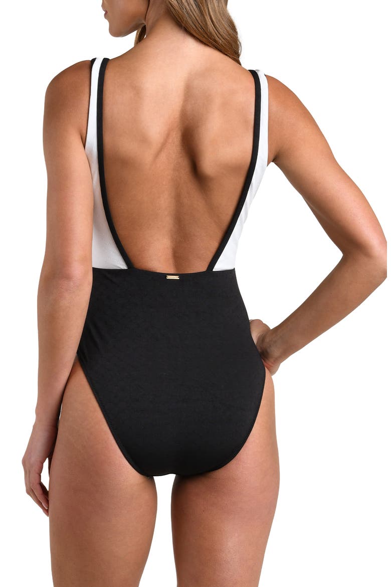 Fine Line Mila One-Piece Swimsuit, Alternate, color, WHITE