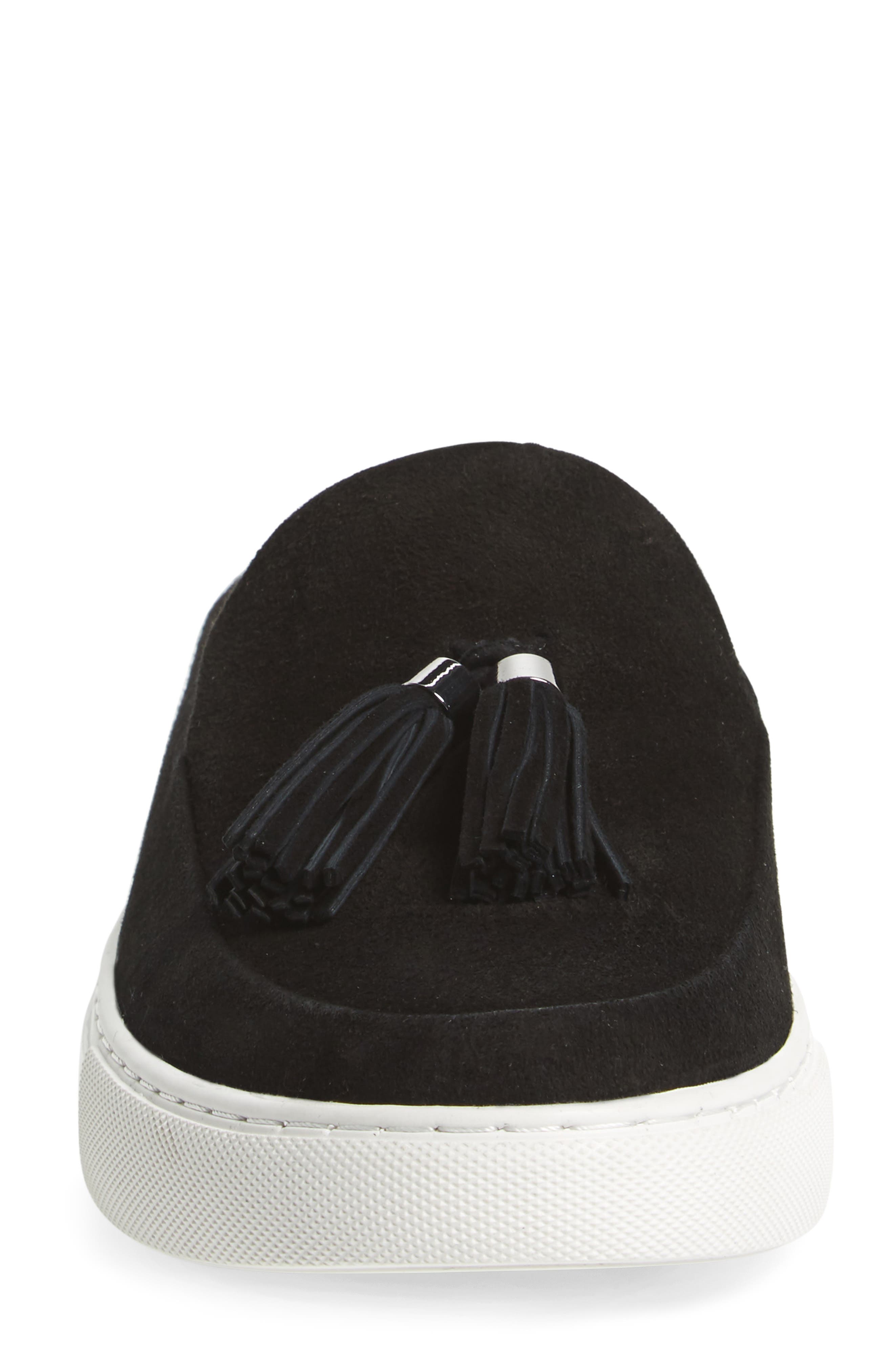 by Kenneth Cole Rory Loafer Mule Sneaker, Alternate, color, BLACK SUEDE