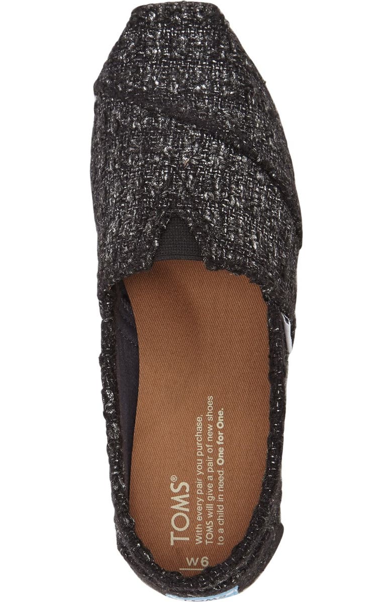 TOMS 'Classic - Glitter' Slip On, Alternate, color,