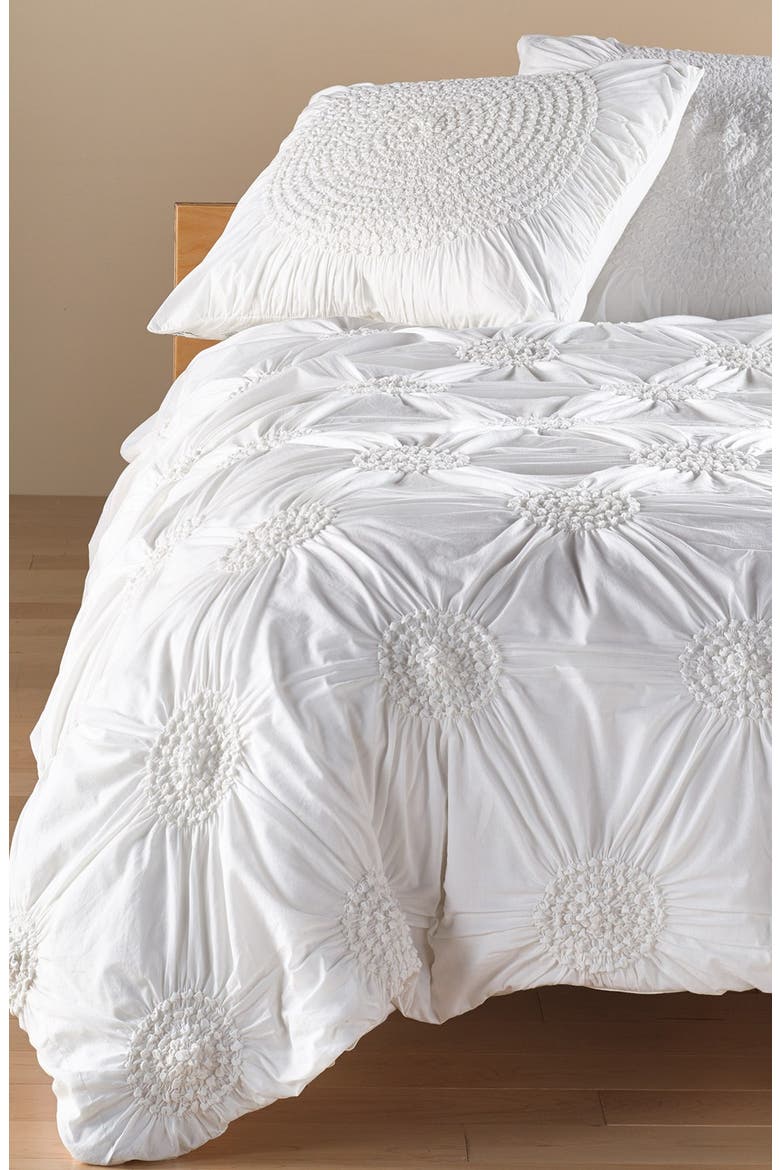 'Chloe' Duvet Cover, Alternate, color, WHITE