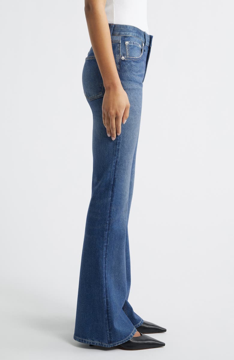 rag & bone rb Miramar Ponte Dahlia Mid Rise Flare Jeans, Alternate, color, 