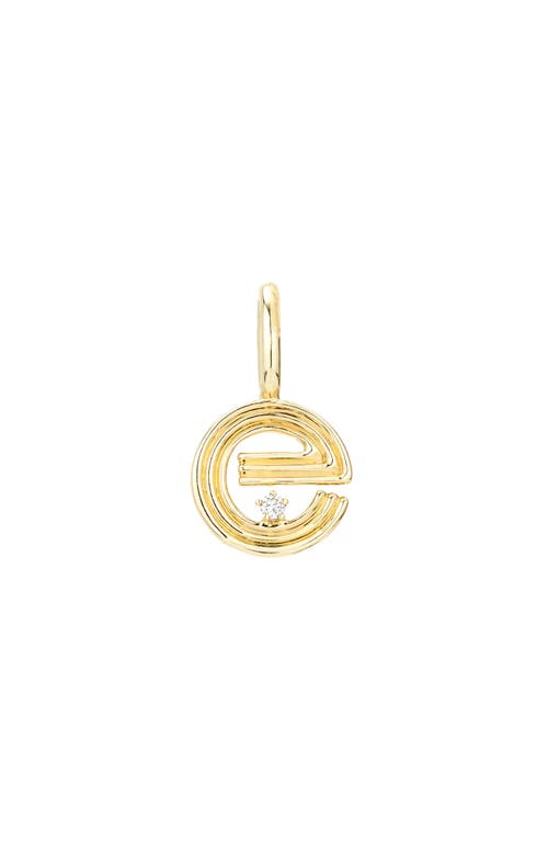 ADINA REYTER ADINA REYTER GROOVY DIAMOND MINI INITIAL CHARM 