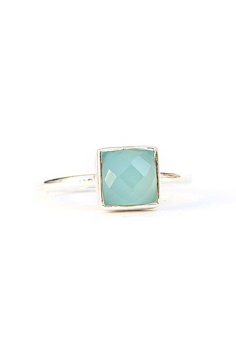 Sultry Sea Ring in Chalcedony, Main, color, Silver - 6