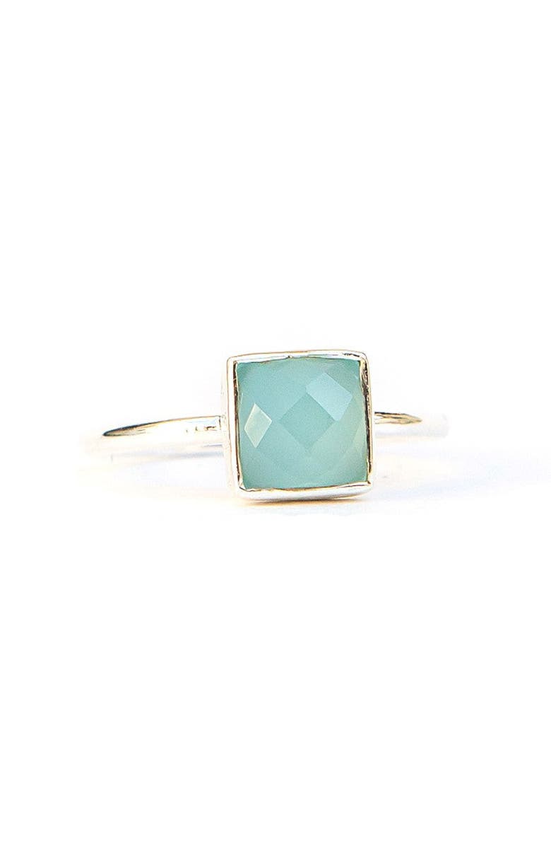 Fair Anita Sultry Sea Ring in Chalcedony, Main, color, Silver - 6