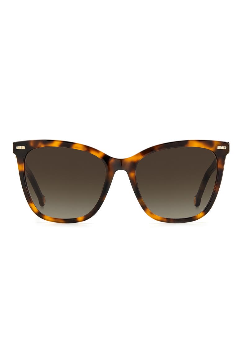 55mm Square Sunglasses, Main, color, HAVANA IVORY