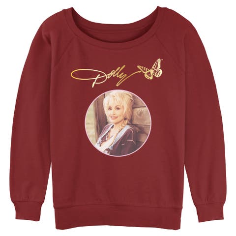 Junior's Golden Signature Portrait Sweatshirt