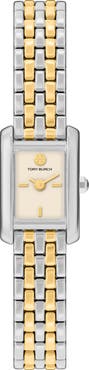 Tory Burch Eleanor Mini Two Tone Bracelet Watch
