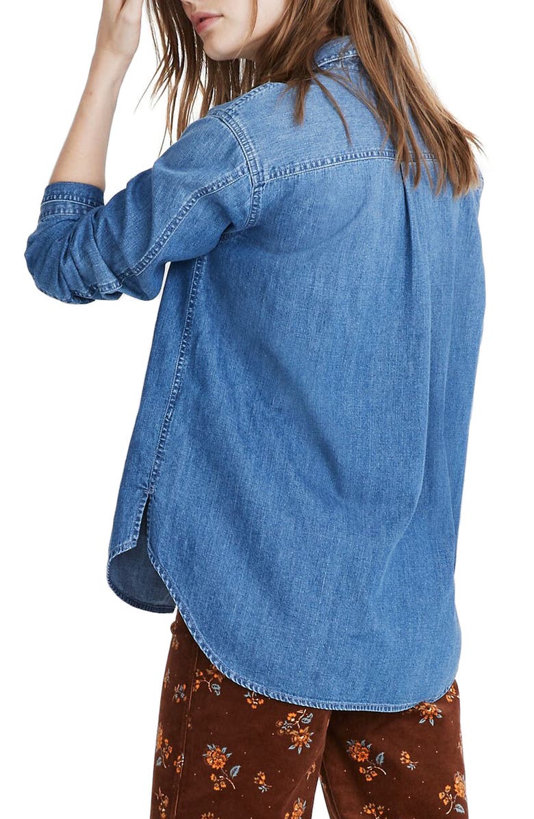 Madewell Chambray Shirt, Alternate, color,