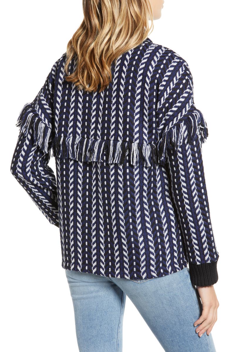 cupcakes and cashmere Tweed Bomber Jacket, Alternate, color,