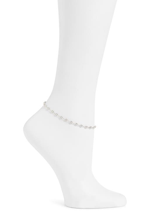 SHYMI Bezel Set Cubic Zirconia Anklet in Silver  product