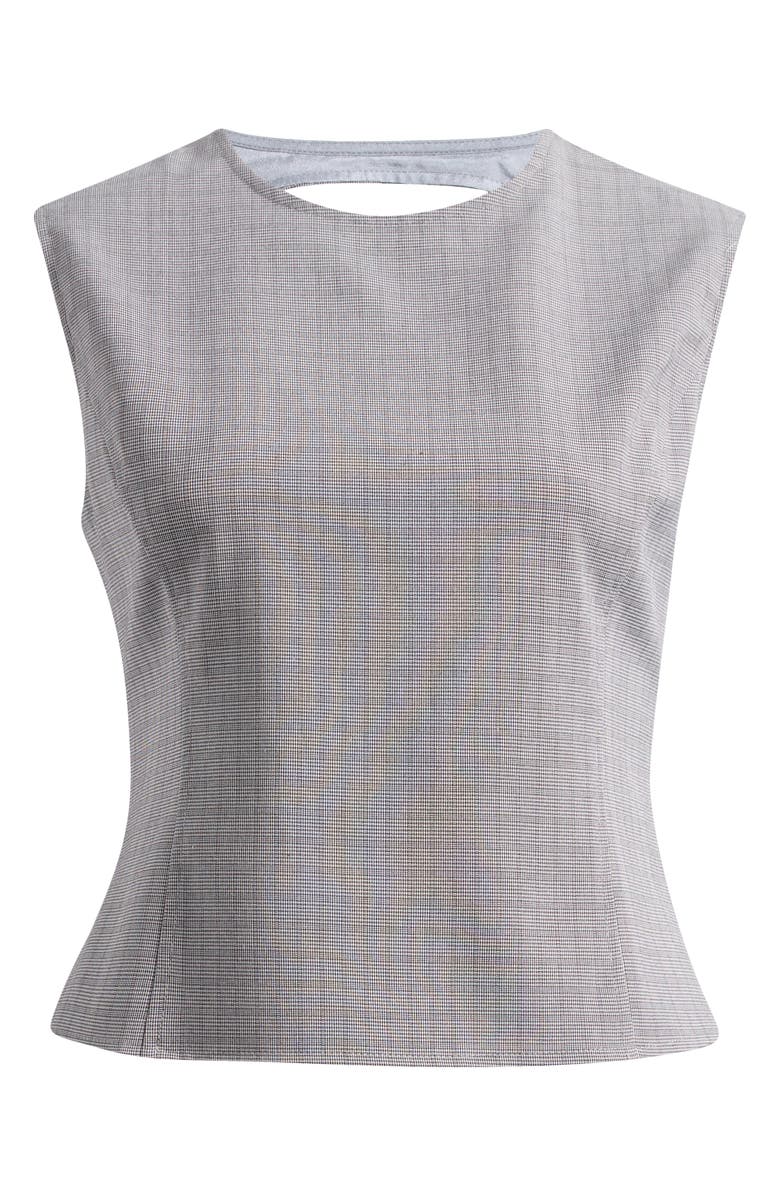 LIONESS Countryside Plaid Backless Top, Alternate, color,