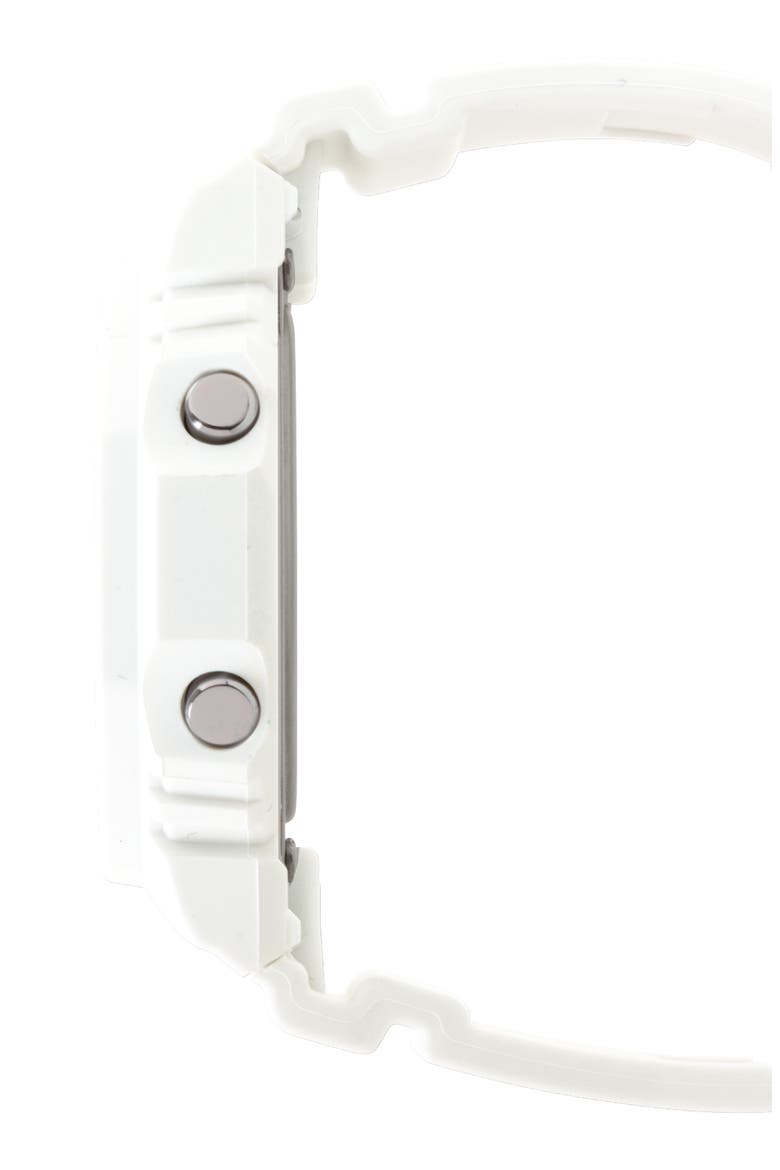 GMAP2100 Analog-Digital Resin Strap Watch, 40.2mm, Alternate, color, WHITE