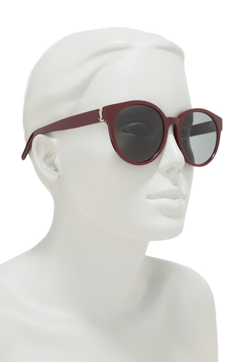 Saint Laurent 55mm Round Sunglasses, Alternate, color,