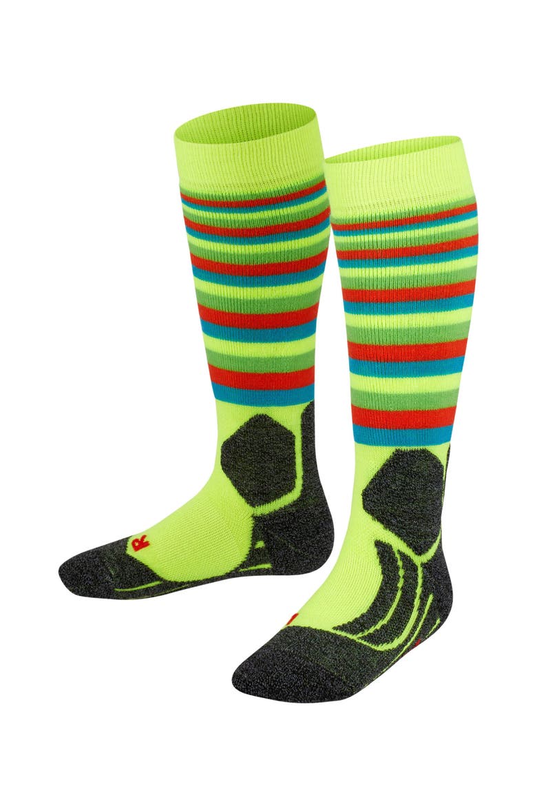 SK2 Intermediate Stripes Ski Socks, Main, color, Lightning