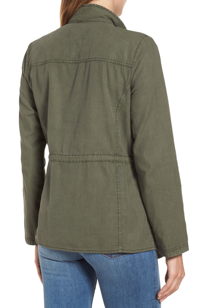 Caslon<sup>®</sup> Draped Utility Jacket, Alternate, color,