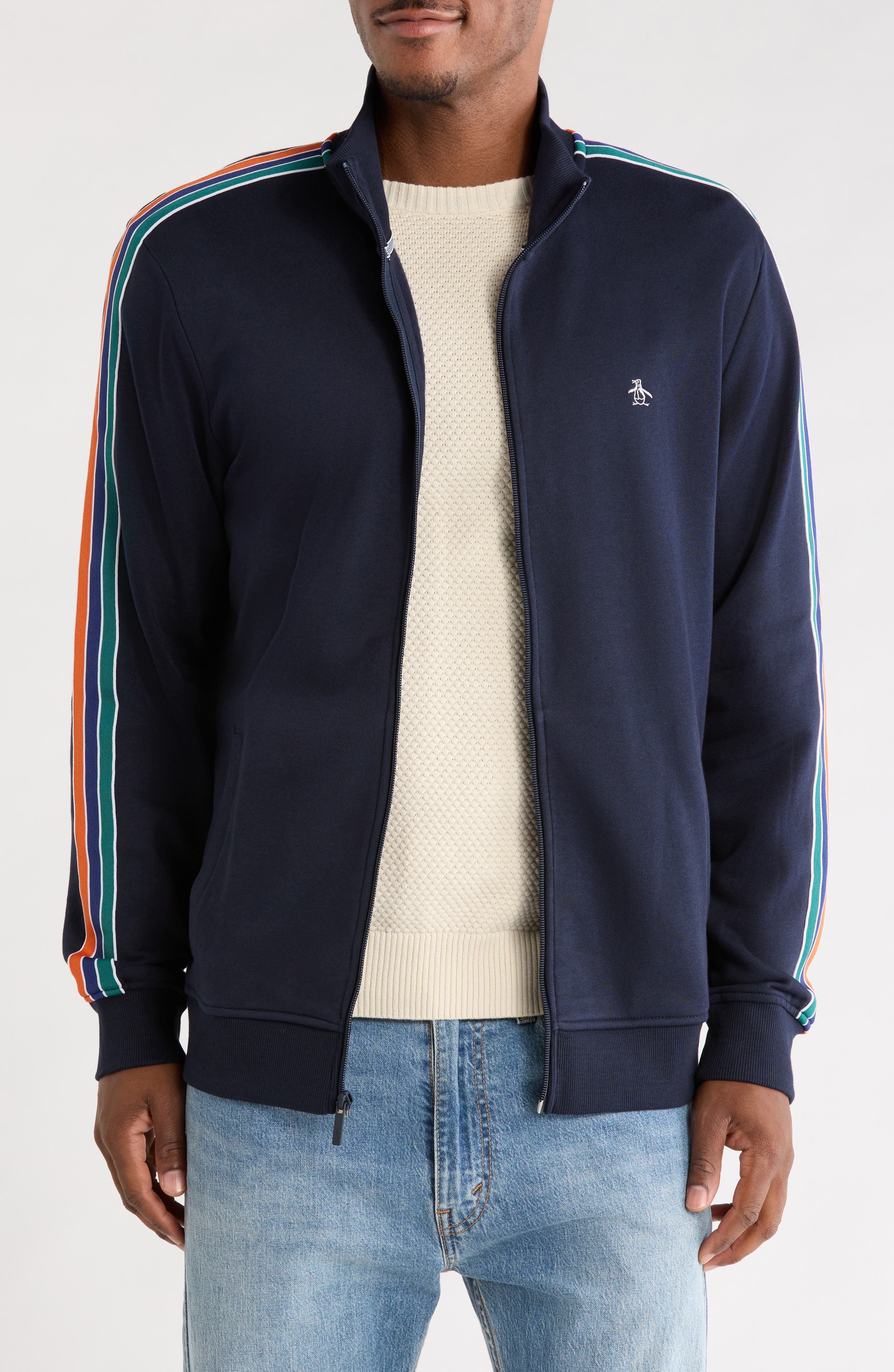 Stripe Fleece Track Jacket