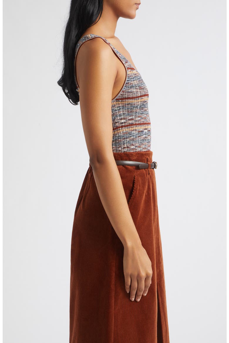 Sandra Space Dyed Rib Tank, Alternate, color, RUST MULTI