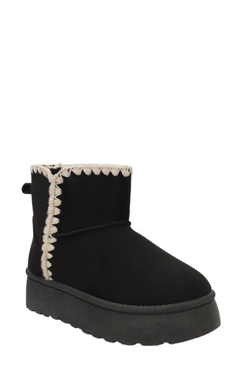 Owen Embroidered Faux Suede Boot